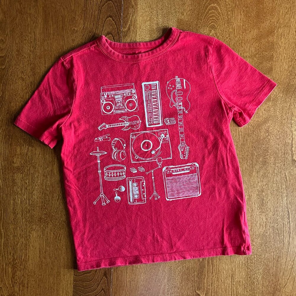 Gap Kids music tee S 6-7